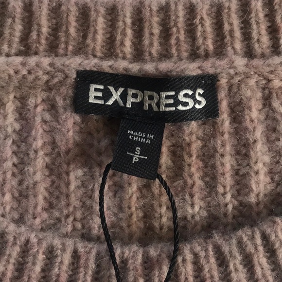 Never worn-Cold Shoulder Sweater Dress-Express - Picture 3 of 5